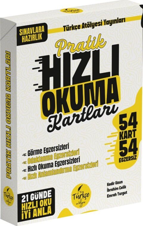 Türkçe Atölyesi Pratik Hızlı Okuma Kartları