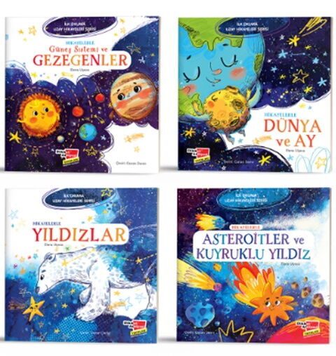 Dikkat Atölyesi Yayınları Uzay Hikayeleri Serisi 4 lü Kitap Seti
