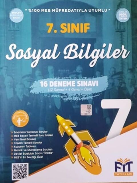 Fit Yayınları 7. Sınıf Sosyal Bilgiler 14 Deneme Sınavı
