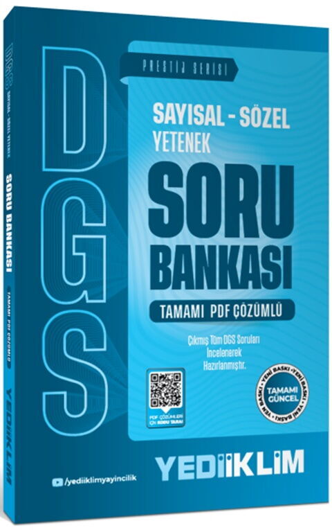 Yediiklim Yayınları 2027 DGS Prestij Serisi Sayısal Sözel Yetenek Tamamı PDF Çözümlü Soru Bankası