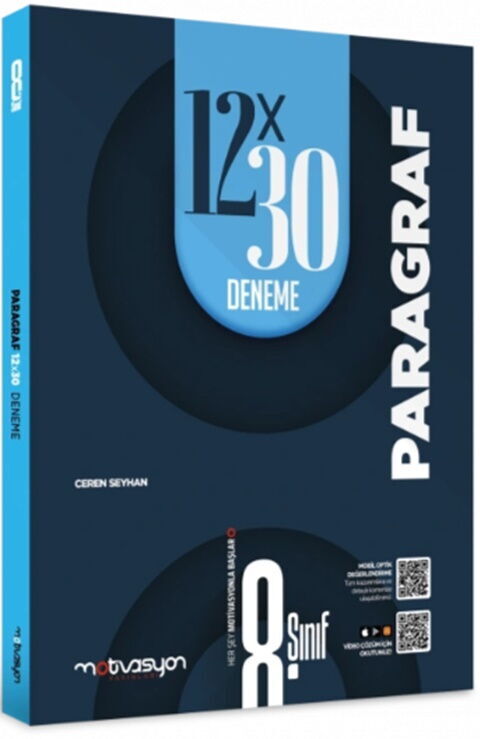 Motivasyon Yayınları 8. Sınıf Paragraf 12x30 Denemeleri