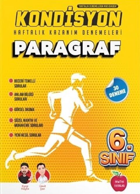Newton Yayınları 6. Sınıf Paragraf Kondisyon Haftalık Kazanım Denemeleri