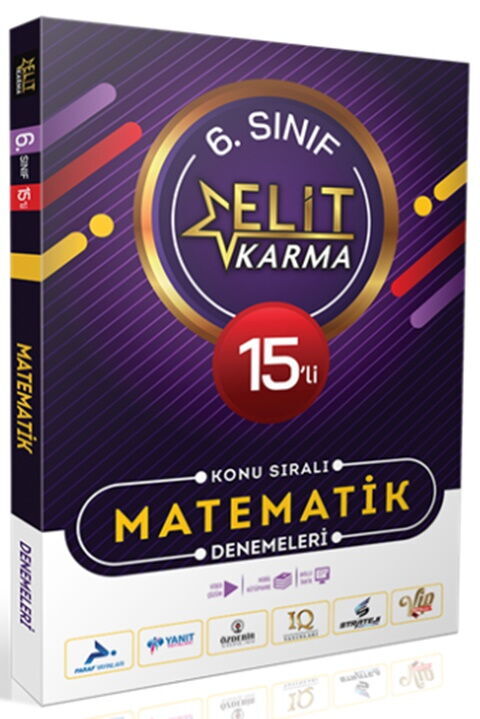 Paraf Yayınları 6. Sınıf Matematik 15 li Elit Karma Konu Sıralı Denemeleri