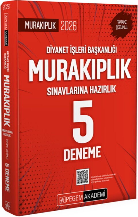 Pegem Akademi 2026 Diyanet İşleri Başkanlığı Murakıplık Sınavlarına Hazırlık Tamamı Çözümlü 5 Deneme