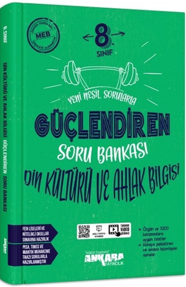Ankara Yayıncılık 8. Sınıf Din Kültürü ve Ahlak Bilgisi Güçlendiren Soru Bankası