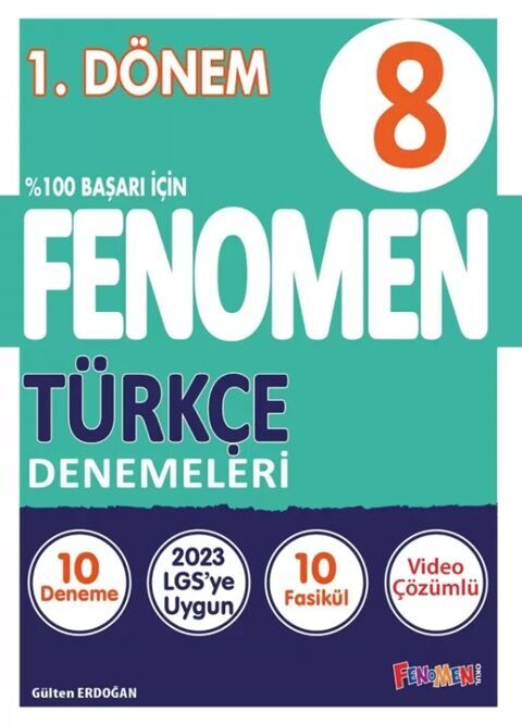Fenomen Okul Yayınları 8. Sınıf Türkçe 1. Dönem 10 Deneme