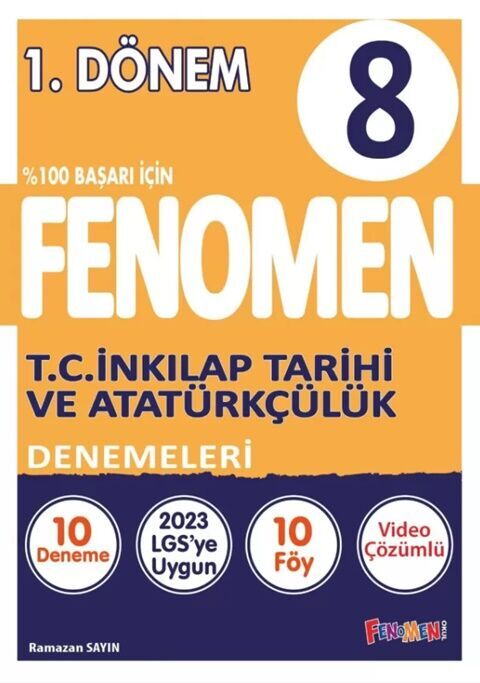 Fenomen Okul Yayınları 8. Sınıf İnkılap Tarihi ve Atatürkçülük 1. Dönem 10 Deneme