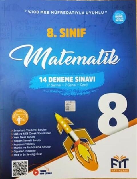 Fit Yayınları 8. Sınıf Matematik 14 Deneme Sınavı