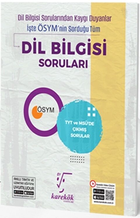 Karekök Yayınları TYT ve MSÜ Dil Bilgisi Çıkmış Sorular
