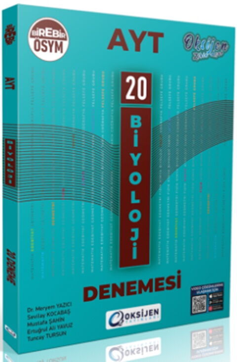 Oksijen Yayınları AYT Biyoloji 15 Deneme
