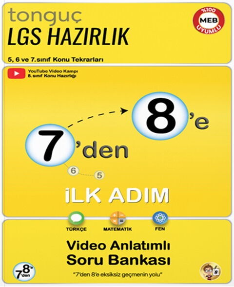 Tonguç Akademi 7 den 8 e Hazırlık Kitabı İlk Adım