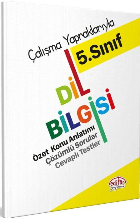 Editör Yayınları 5. Sınıf Dil Bilgisi Konu Anlatımlı Soru Bankası