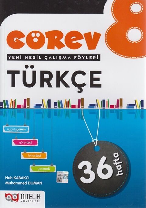 Nitelik Yayınları 8. Sınıf Türkçe Görev Yeni Nesil Çalışma Föyleri