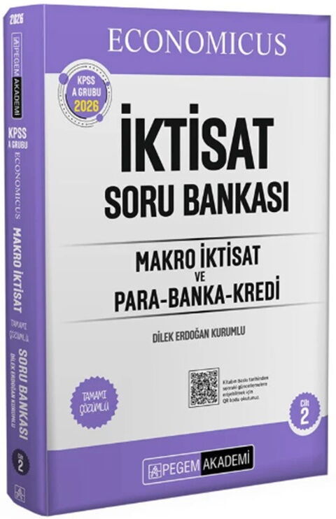 Pegem KPSS A Grubu Economicus Makro İktisat ve Para Banka Kredi Cilt 2 Soru Bankası