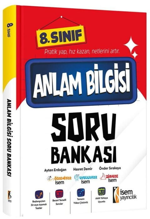 İsem Yayınları 8. Sınıf Anlam Bilgisi Soru Bankası