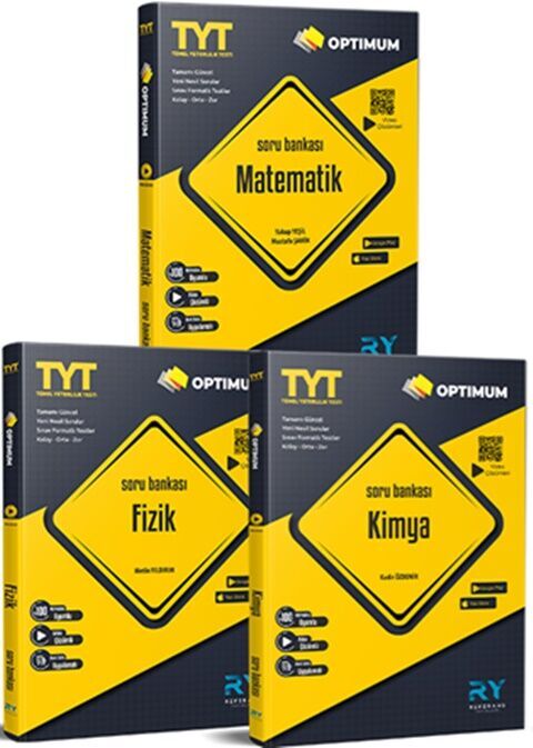 Referans Yayınları TYT Matematik Fizik Kimya Sayısal Tüm Dersler Video Çözümlü Optimum Soru Bankası Seti