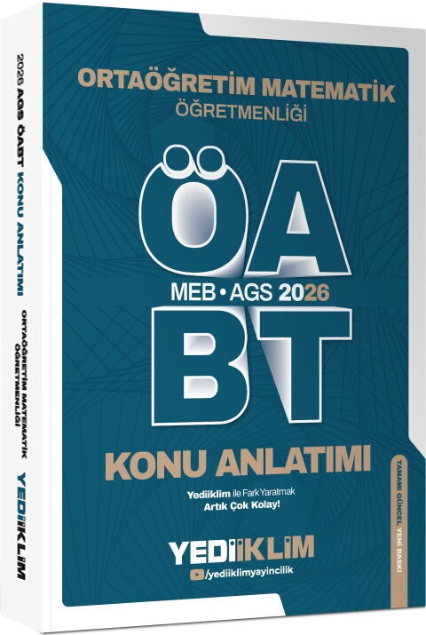 Yediiklim 2026 MEB AGS ÖABT Ortaöğretim Matematik Öğretmenliği Konu Anlatımı