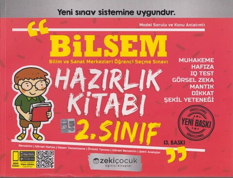 Zeki Çocuk 2. Sınıf Bilsem Hazırlık Kitabı