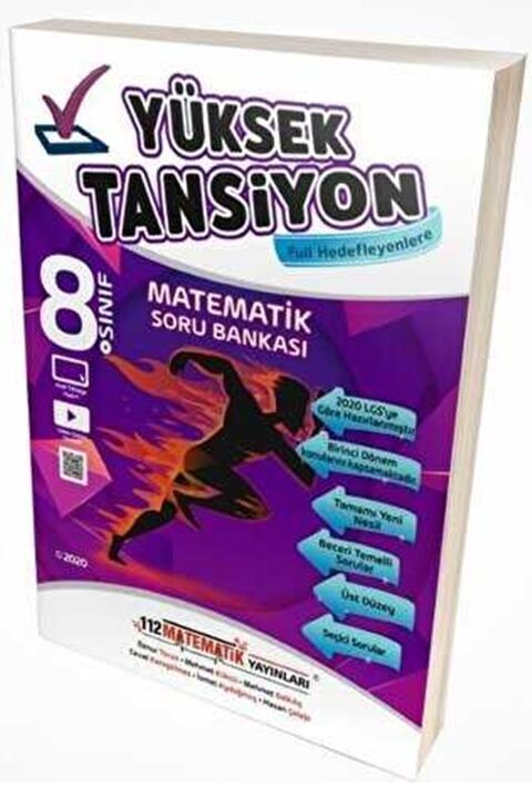 112 Matematik Yayınları 8. Sınıf LGS Matematik Yüksek Tansiyon Soru Bankası