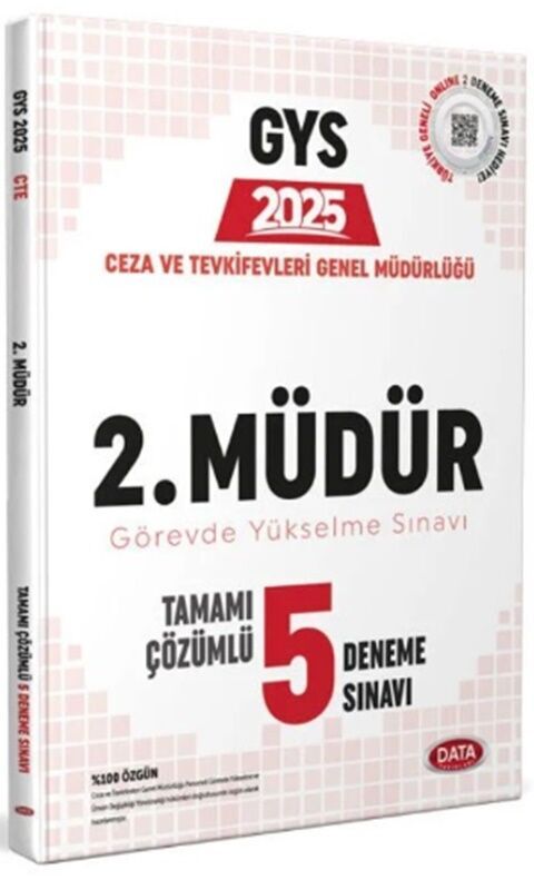 Data Yayınları 2025 GYS Ceza ve Tevkifevleri 2. Müdür Tamamı Çözümlü 5 Deneme Sınavı