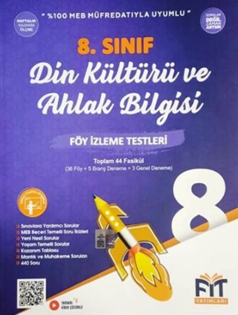 Fit Yayınları 8. Sınıf LGS Din Kültürü ve Ahlak Bilgisi Föy İzleme Testleri 44 Fasikül