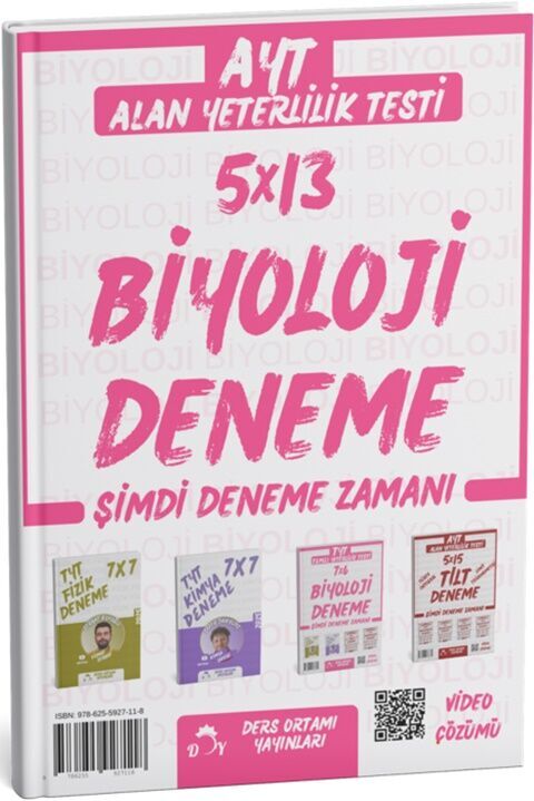 Ders Ortamı AYT Biyoloji 5 x 13 Deneme