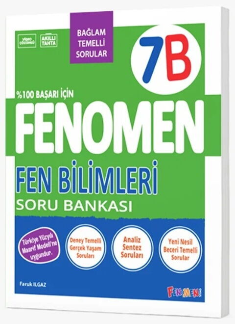 Fenomen Okul Yayınları 7. Sınıf Fen Bilimleri B Fenomen Soru Bankası