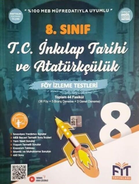 Fit Yayınları 8. Sınıf LGS T.C. İnkılap Tarihi ve Atatürkçülük Föy İzleme Testleri 44 Fasikül