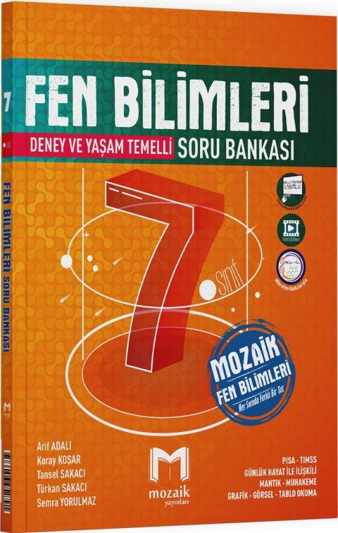 Mozaik Yayınları 7. Sınıf Fen Bilimleri Soru Bankası
