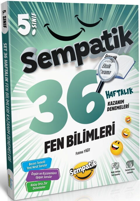 Ünlüler Karması 5. Sınıf Fen Bilimleri Sempatik 36 Haftalık Kazanım Denemeleri