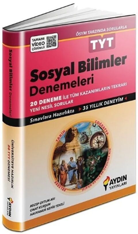 Aydın Yayınları TYT Sosyal Bilimler 20 li Denemeleri