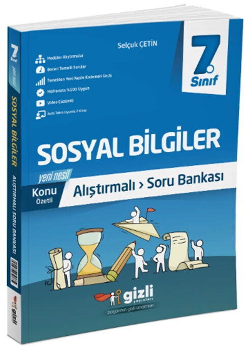 Gizli Yayınları 7. Sınıf Sosyal Bilgiler Alıştırmalı Soru Bankası