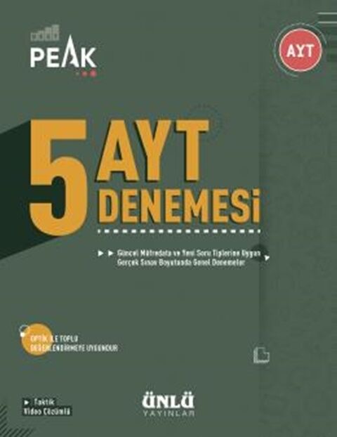 Ünlü Yayıncılık AYT Best Peak 5 li Deneme