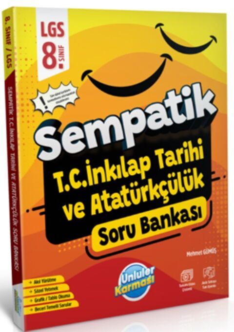 Ünlüler Karması 8. Sınıf LGS T.C. İnkilap Tarihi ve Atatürkçülük Sempatik Soru Bankası