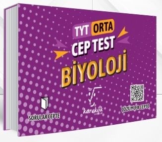 Karekök Yayınları TYT Biyoloji Orta Cep Test