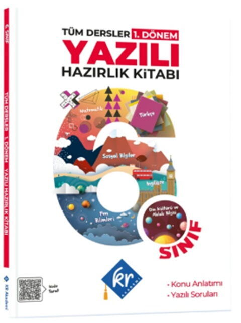 KR Akademi 6. Sınıf Tüm Dersler 1. Dönem Yazılı Hazırlık Kitabı