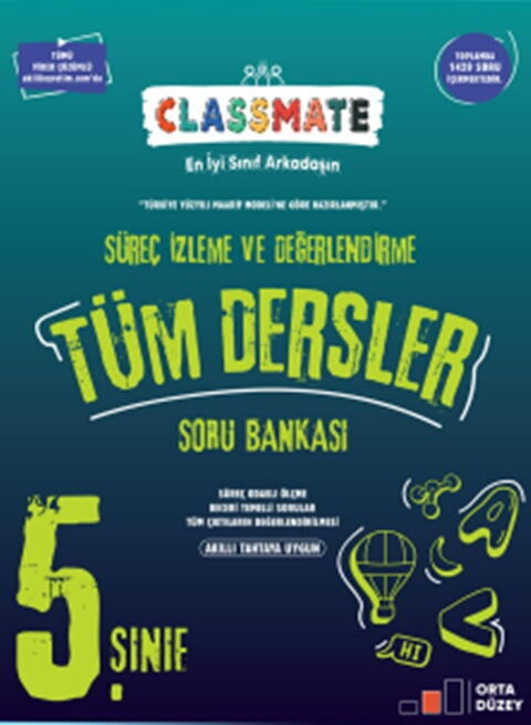 Okyanus Yayınları 5. Sınıf Classmate Süreç Odaklı Tüm Dersler Soru Bankası