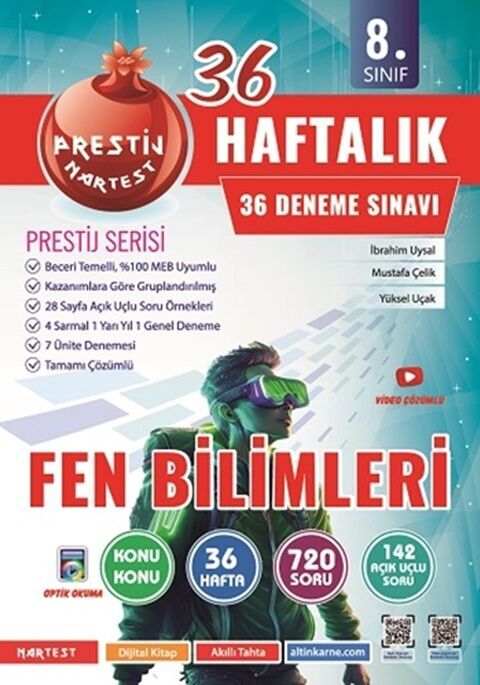 Omage Yayınları 8. Sınıf Fen Bilimleri Haftalık Deneme