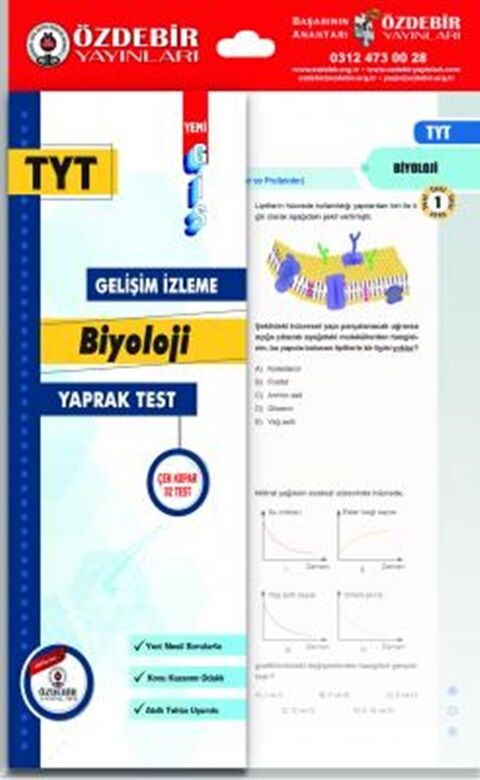 Özdebir Yayınları TYT Biyoloji GİS Yaprak Test
