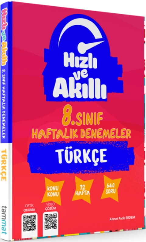 Tammat Yayıncılık 8. Sınıf Türkçe Haftalık Denemeler