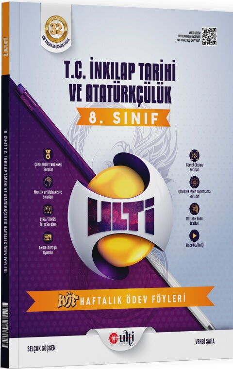 Ulti Yayınları 8. Sınıf LGS T.C. İnkılap Tarihi ve Atatürkçülük Haftalık Ödev Föyleri