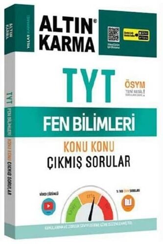 Altın Karma TYT Fen Bilimleri Konu Konu Çıkmış Sorular