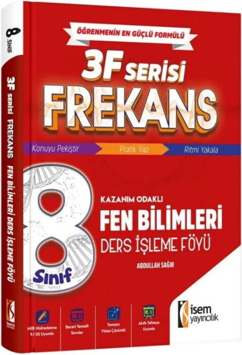 İsem Yayınları 8. Sınıf Fen Bilimleri 3F Frekans Ders İşleme Föyü