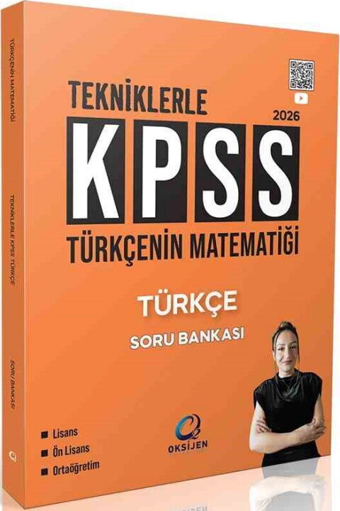 Oksijen Yayınları 2026 KPSS Türkçenin Matematiği Türkçe Soru Bankası