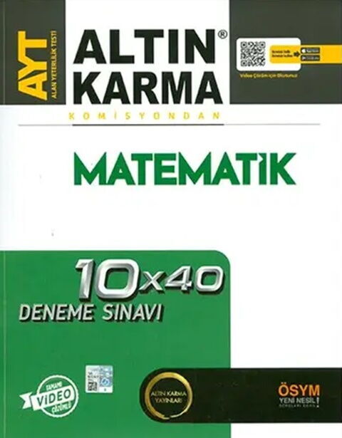 Altın Karma AYT Matematik 10x40 Deneme Sınavı