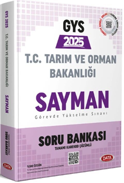 Data Yayınları 2025 GYS Tarım ve Orman Bakanlığı Sayman Soru Bankası