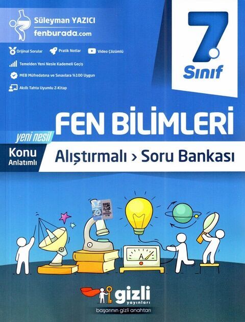 Gizli Yayınları 7. Sınıf Fen Bilimleri Alıştırmalı Soru Bankası