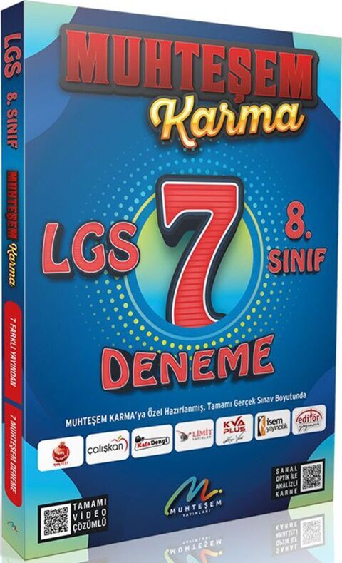 Muhteşem Yayınları 8.Sınıf LGS 7 li Deneme Seti Muhteşem Karma