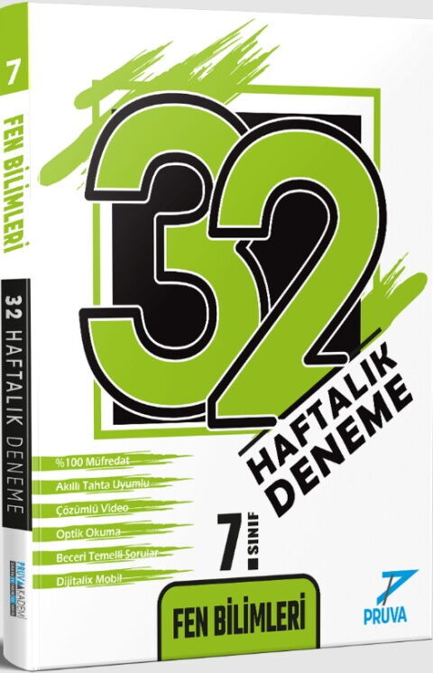Pruva Akademi 7. Sınıf Fen Bilimleri 32 Haftalık Deneme