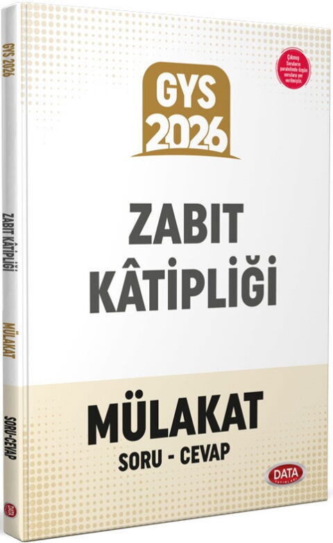 Data Yayınları 2026 GYS Zabıt Katipliği Mülakat Soru Cevap